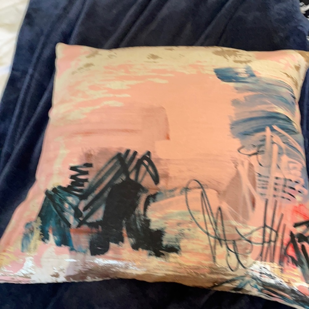 Silk decorative pillow